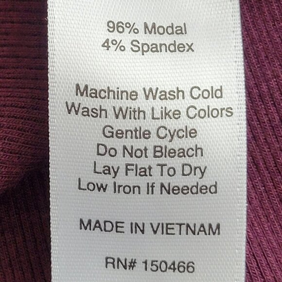 Goldray Garima Asymmetric Cold Shoulder Tops, Burgundy, Size M - Picture 11 of 12